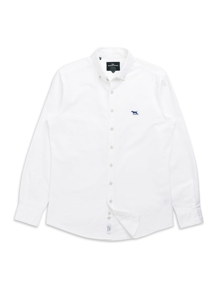 Rodd & Gunn White Oxford Sports Fit Shirt - Image 4 of 4