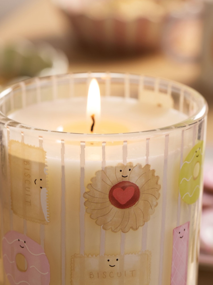 Vanilla Biscuits Natural Pillar Candle - Image 2 of 4 Vanilla Biscuits Natural Pillar Candle - Image 2 of 4