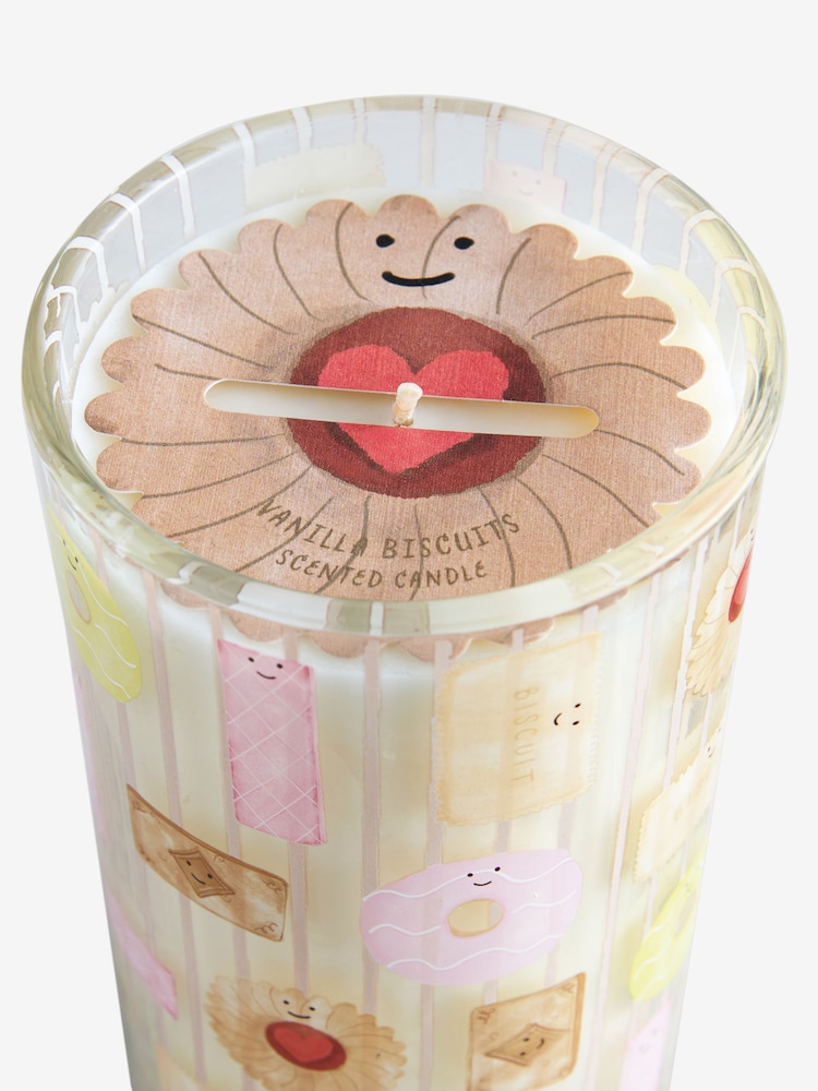 Vanilla Biscuits Natural Pillar Candle - Image 4 of 4 Vanilla Biscuits Natural Pillar Candle - Image 4 of 4