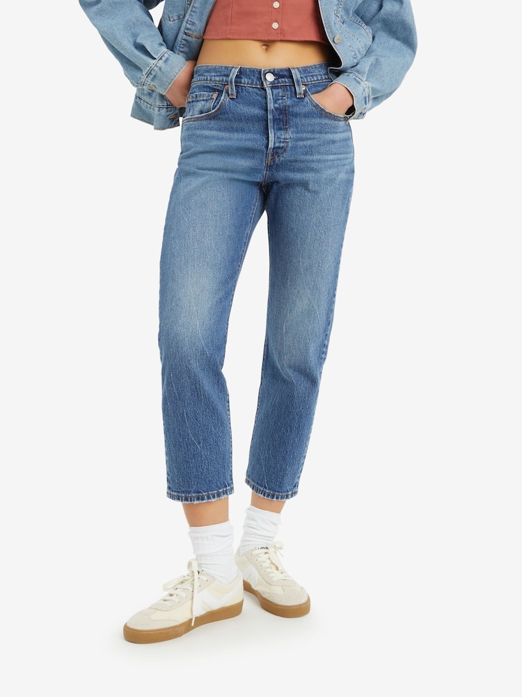 Levi's® 501 Crop Stretch Denim Jeans - Εικόνα 1 από 9