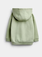 JoJo Maman Bébé Light Green Farm Badge Appliqué Hoodie - Image 2 of 4