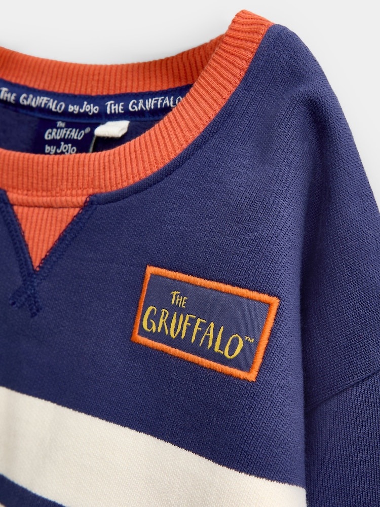 JoJo Maman Bébé Navy Blue The Gruffalo Sweatshirt - Image 4 of 4