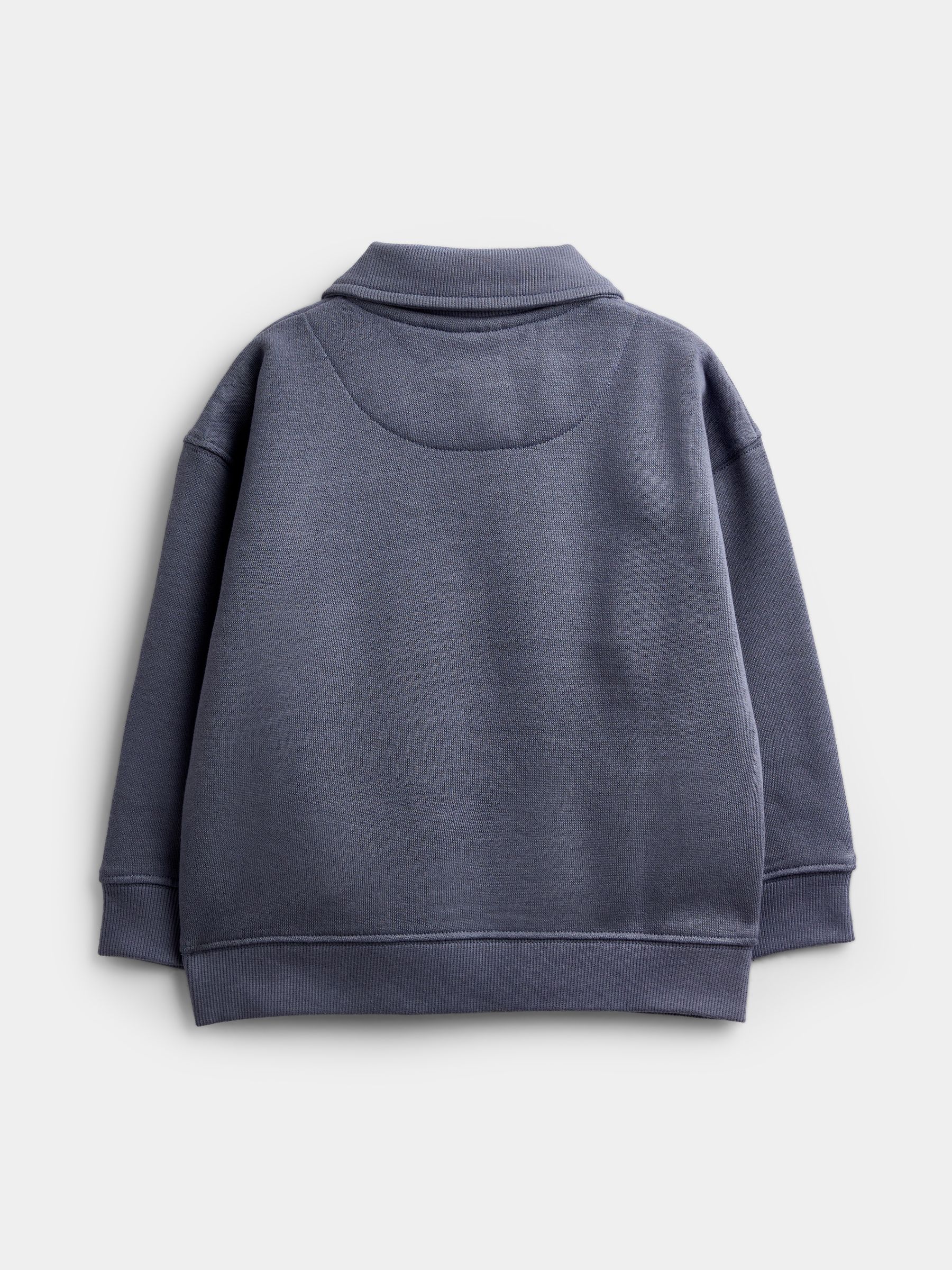 Buy Jojo Maman Bébé Blue Panda Embroidered Half Zip Sweatshirt