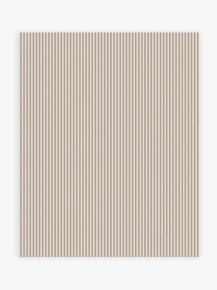 Natural Ticking Stripe 10M Wallpaper - Image 2 of 5