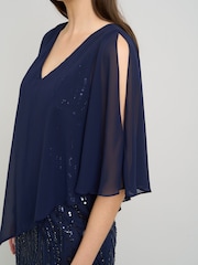 Gina Bacconi Leslie Μακρύ φόρεμα με στολίδια - Εικόνα 4 από 6