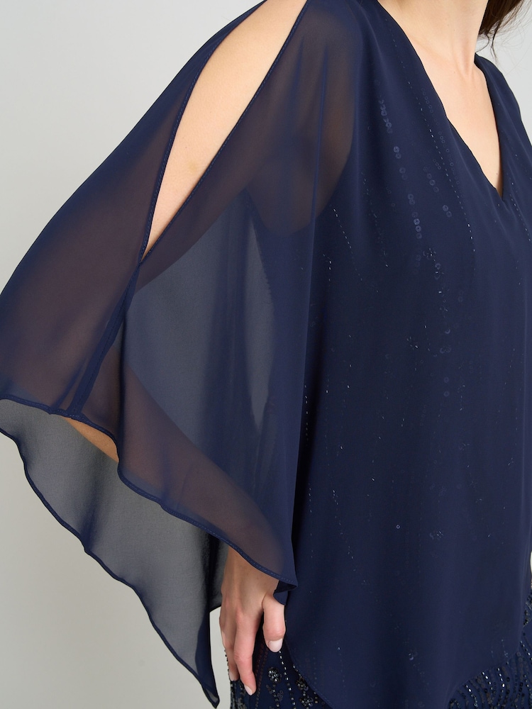 Gina Bacconi Leslie Μακρύ φόρεμα με στολίδια - Εικόνα 6 από 6