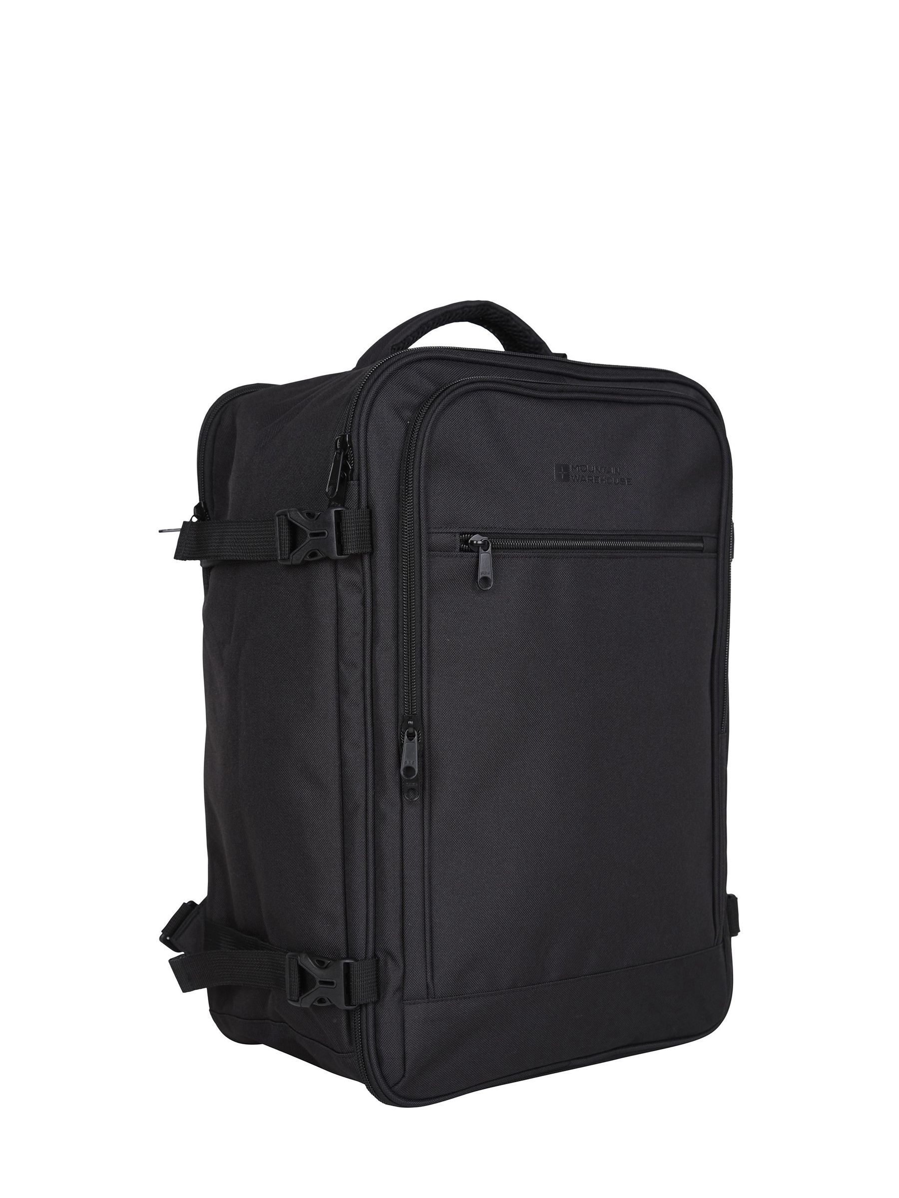 Mountain Warehouse Unisex Black 'Essentials' Collapsible Lightweight Cabin Friendly Travel Bag 40L In - Image 3