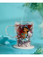Disney Princess Purple Floral Decorative Jasmine Glass Mug - Image 1 of 5
