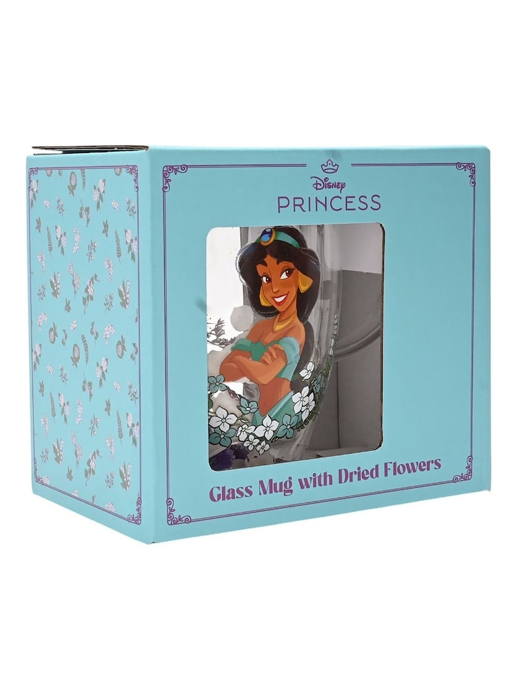 Disney Princess Purple Floral Decorative Jasmine Glass Mug - Image 5 of 5
