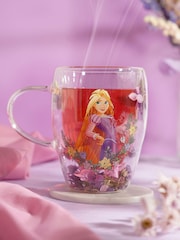 Disney Princess Purple Floral Decorative Rapunzel Glass Mug - Image 1 of 5