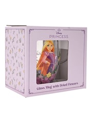 Disney Princess Purple Floral Decorative Rapunzel Glass Mug - Image 5 of 5