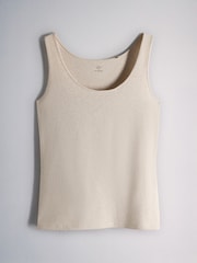 The Set 8 Pack Scoop Neck Wide Strap Vests Neutral/Brown/Black/Ecru/Oat - Image 7 of 11