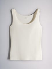 The Set 8 Pack Scoop Neck Wide Strap Vests Neutral/Brown/Black/Ecru/Oat - Image 8 of 11