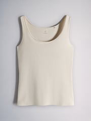 The Set 8 Pack Scoop Neck Wide Strap Vests Neutral/Brown/Black/Ecru/Oat - Image 9 of 11