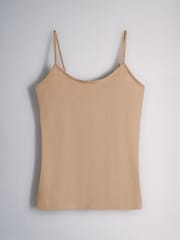 The Set The Set 8 Pack Cami Vests Black/Brown/Neutral/Oat/Cream/White - Image 8 of 11