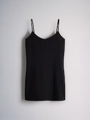 The Set 5 Pack Longline Cami Vests Black/Grey Marl/Stripe/White - Image 2 of 8