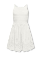 ONLY KIDS White Emroidery Anglais Smocking Dress - Image 2 of 4