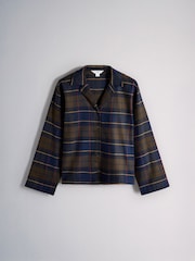 The Set 2 Pack Flannel Cotton Traditional Pyjamas Set Red Check/Green Check - Image 2 of 7