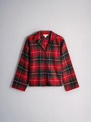 The Set 2 Pack Flannel Cotton Traditional Pyjamas Set Red Check/Green Check - Image 3 of 7