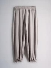 The Set 2 Pack Essentials Slash Neck and Balloon Pyjamas Pink/Taupe Brown - Image 9 of 12