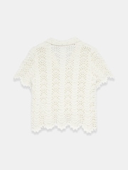 Mint Velvet White Cotton Blend Embellished Crochet Top - Image 7 of 7