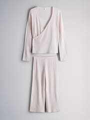 The Set Pointelle Pyjamas Set 3 Piece Pink - Image 9 of 14