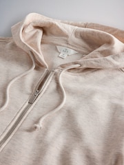 The Set 2 Pack Zip Through Hoodies Light Oatmarl/Brown - Image 4 of 5