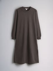 The Set 2 Pack Maxi Sweat Dresses Neutral Taupe/Brown - Image 3 of 5