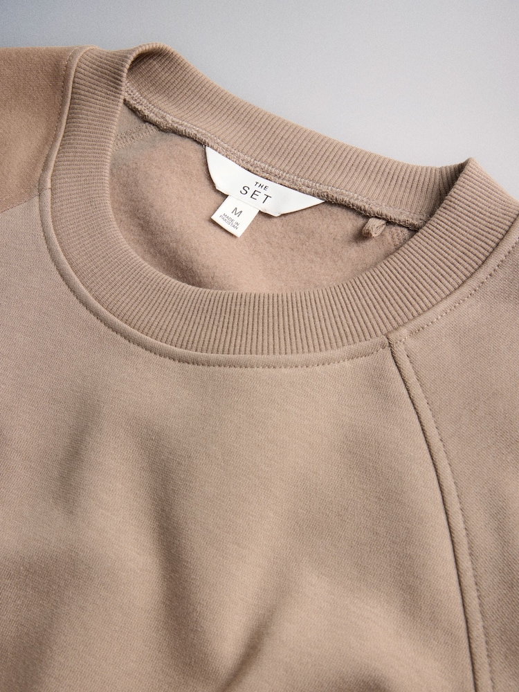 The Set 2 Pack Maxi Sweat Dresses Neutral Taupe/Brown - Image 5 of 5