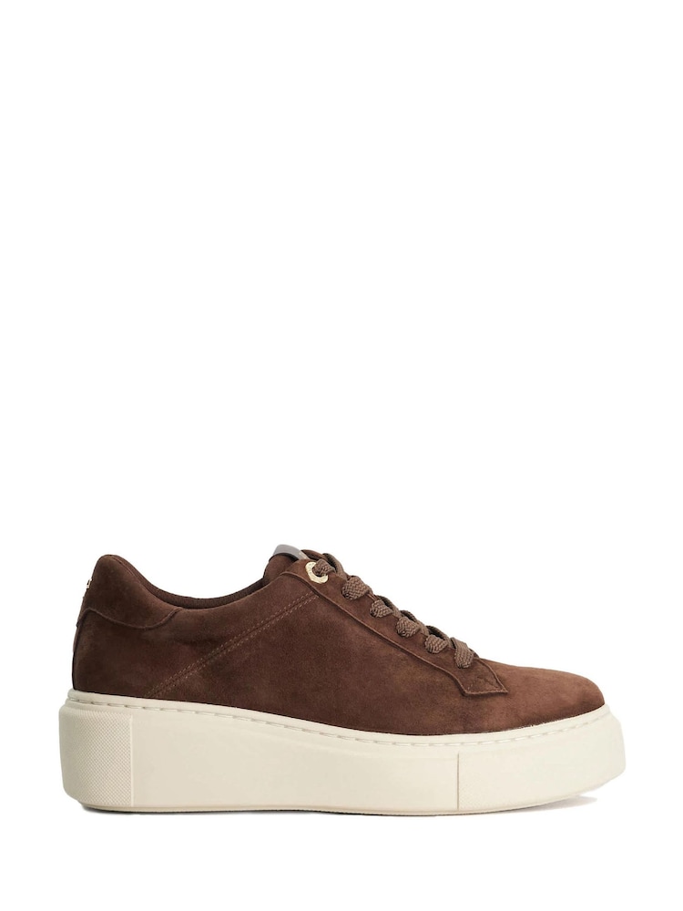 Dune London Brown Evienne Trainers - Image 1 of 4