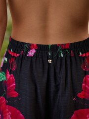 B by Ted Baker Cotton Viscose Blend Beach Shorts - Image 4 of 5