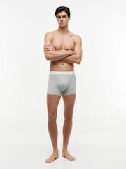 Tommy Hilfiger Grey Cotton Stretch Trunks 3 Pack - Image 3 of 6