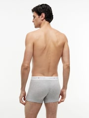 Tommy Hilfiger Grey Cotton Stretch Trunks 3 Pack - Image 4 of 6