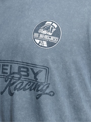 BadRhino Big & Tall Blue Acid Wash Shelby T-Shirt - Image 4 of 4