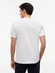 Tommy Hilfiger White Cotton T-Shirts 3 Pack - Image 5 of 5