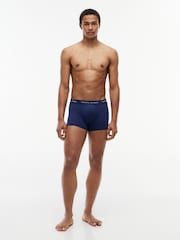 Tommy Hilfiger Blue Performance Stretch Trunks  3 Pack - Image 3 of 6