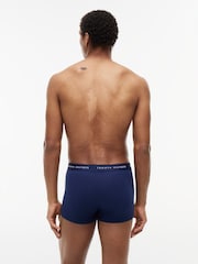 Tommy Hilfiger Blue Performance Stretch Trunks  3 Pack - Image 5 of 6