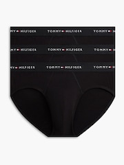 أسود كروم - حزمة من 3 قطع ملابس داخلية قطن قابلة للتمدد من Tommy Hilfiger - صورة 1 من 5