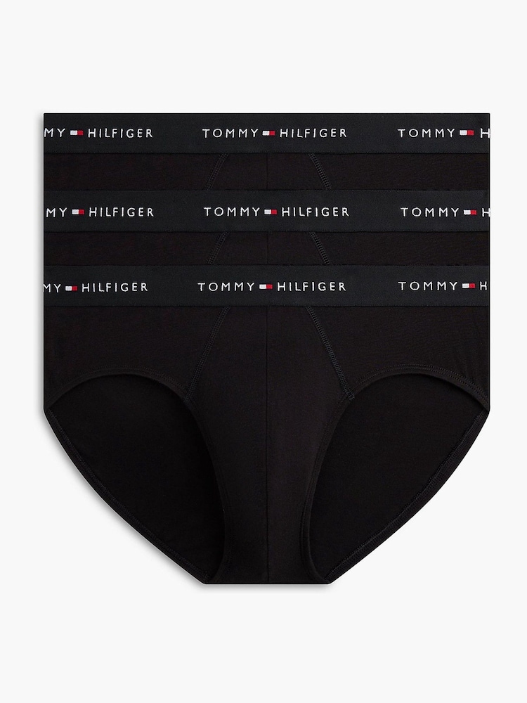أسود كروم - حزمة من 3 قطع ملابس داخلية قطن قابلة للتمدد من Tommy Hilfiger - صورة 1 من 5 أسود كروم - حزمة من 3 قطع ملابس داخلية قطن قابلة للتمدد من Tommy Hilfiger - صورة 1 من 5