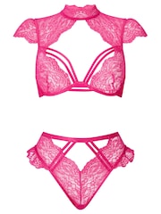 Ann Summers Pink Zalia Crotchless Set - Image 7 of 7