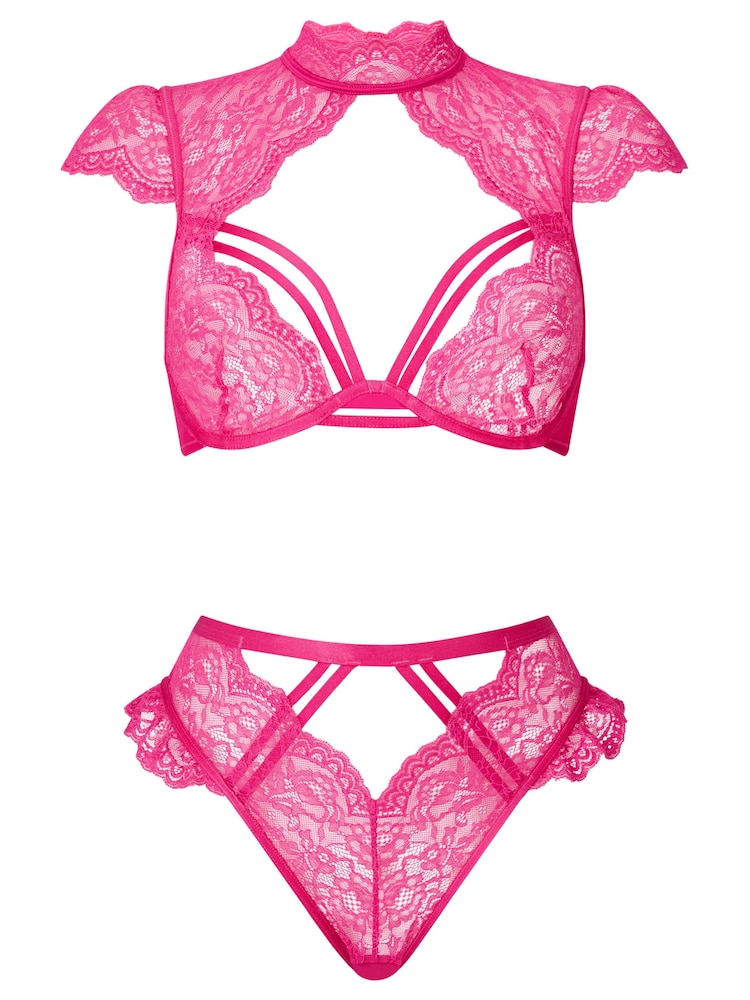 Ann Summers Pink Zalia Crotchless Set - Image 7 of 7 Ann Summers Pink Zalia Crotchless Set - Image 7 of 7