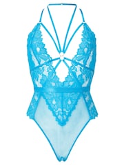 Ann Summers Blue Confession Lace And Mesh Crotchless Body - Image 5 of 5
