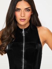 Ann Summers Black Wicked Temptations PU Dress - Image 3 of 7