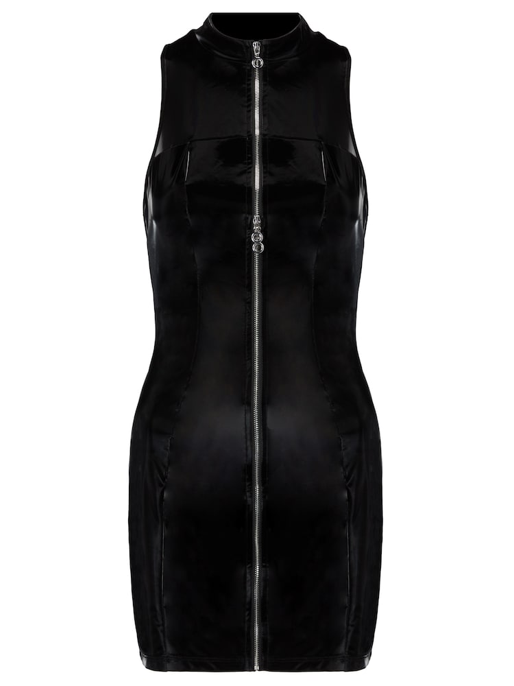 Ann Summers Black Wicked Temptations PU Dress - Image 7 of 7