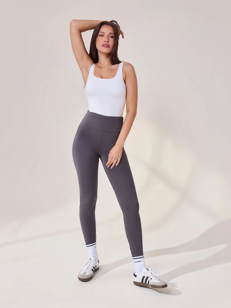 LOVALL Grey Tall Lightweight High Waisted Leggings - Image 1 of 5