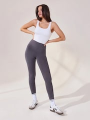 LOVALL Grey Tall Lightweight High Waisted Leggings - Image 4 of 5