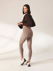 LOVALL Natural Lightweight High Waisted Leggings - Image 4 of 6