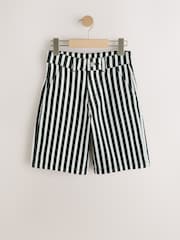 Black/White Twill Shorts (3-14yrs) - Image 4 of 6