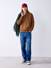 Tan Brown Soft Loopback Overhead Hoodie - Image 2 of 8
