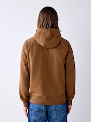 Tan Brown Soft Loopback Overhead Hoodie - Image 5 of 8